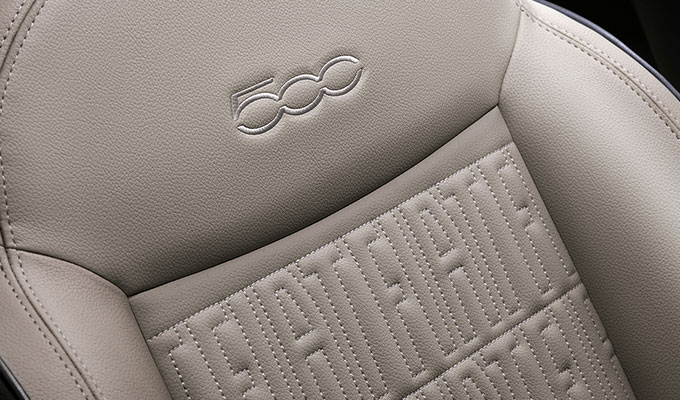 Eco-leather seats with Fiat Monogram
