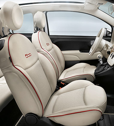 SEATS in FRAU LEATHER AND WICKER-LIKE CENTRAL