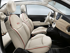 SEATS in FRAU LEATHER AND WICKER-LIKE CENTRAL